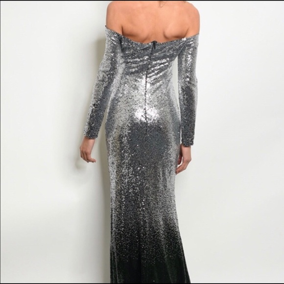✨JUST IN!✨LAST 1!✨5⭐️FLASH SALE!!!✨NEW! CHIC OMBRÉ SEQUINS GOWN DRESS - Picture 4 of 6